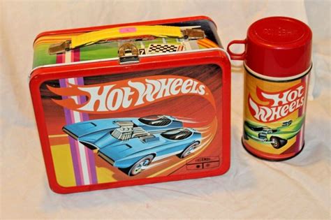 hot wheels metal lunch box